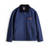 Detroit work jacket in navy blue, front view flat lay