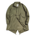 M-65 fishtail parka army green flatlay front view