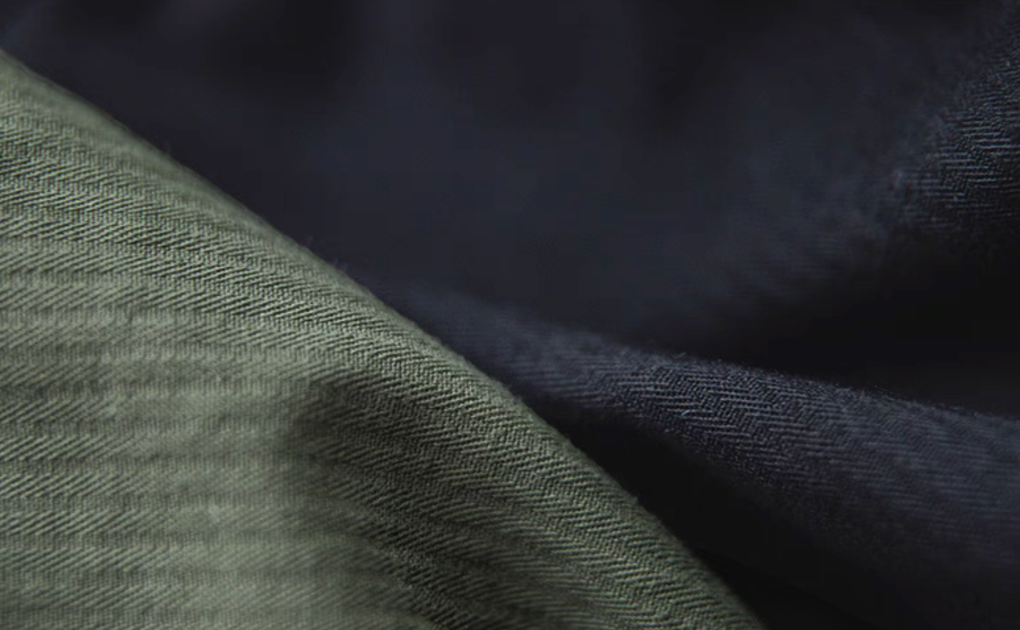 Cotton polyester fabric detail of MA-1 bomber jacket