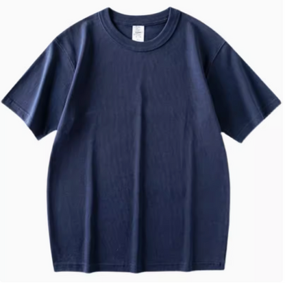 Navy Comfort Tee Royal Blue front view short sleeve relaxed fit cotton T-shirt