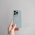 Green striped shockproof phone case front view with raised texture design