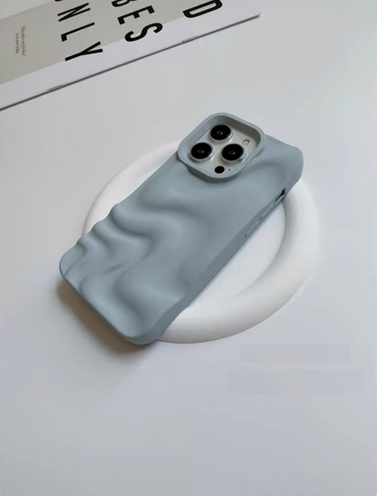 3D Wave Matte Silicone Case