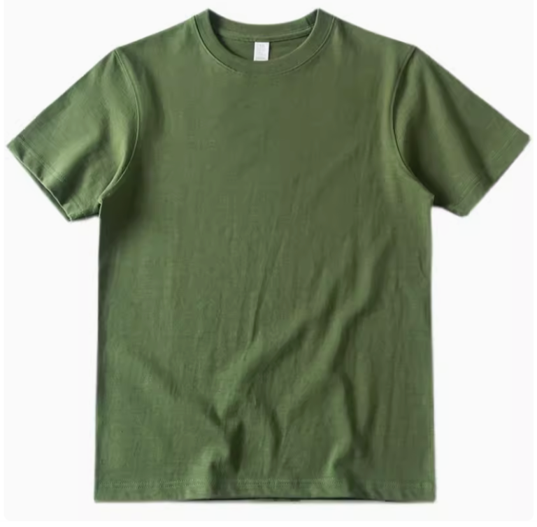 Urban Forest Tee avocado green short sleeve crewneck t-shirt front view on clean background