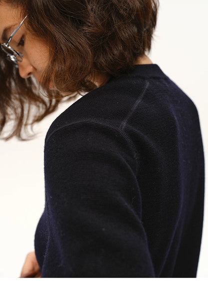 WoolAir Zip Knit Jacket — Soft Structure, Everyday Layer